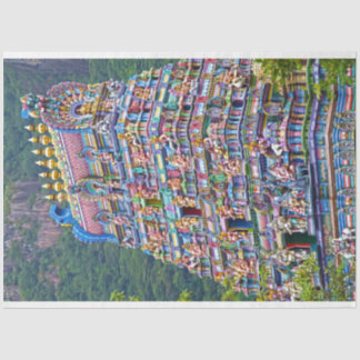 Mousseline papier tissu du temple hindou