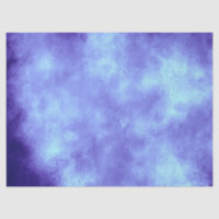 Papier Tissu Effet Nuage Tempête Bleue