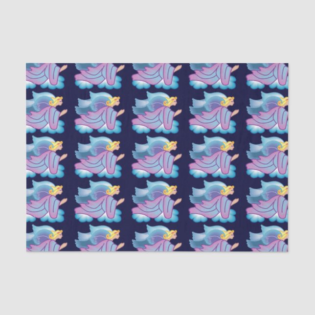 Mousseline Papier Tissu Eternal Love Angel (Recto)