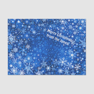 Mousseline Papier Tissu Flake De Neige Personnalisé