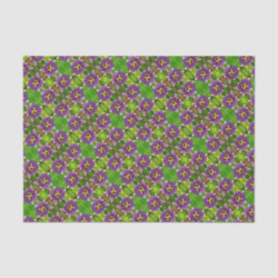Mousseline Papier Tissu - Fleurs de Vins Passion