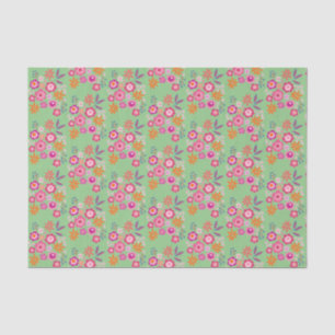 Mousseline Papier Tissu Floral