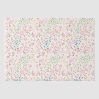 Mousseline Papier Tissu Floral Heaven