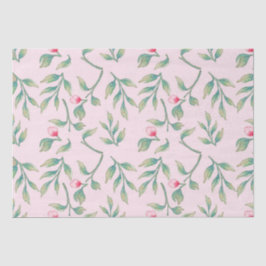 Mousseline Papier Tissu Floral rose Nosegay