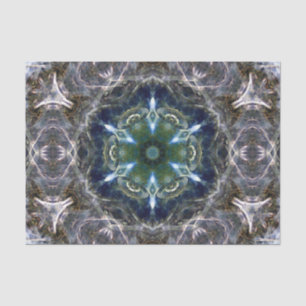 Mousseline Papier Tissu Folk Mandala