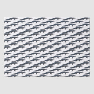Mousseline Papier Tissu Gator Walking