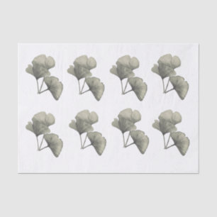 Mousseline Papier Tissu Ginkgo
