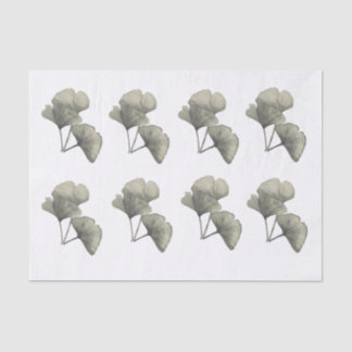 Mousseline Papier Tissu Ginkgo