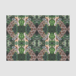 Mousseline Papier Tissu Giraffe
