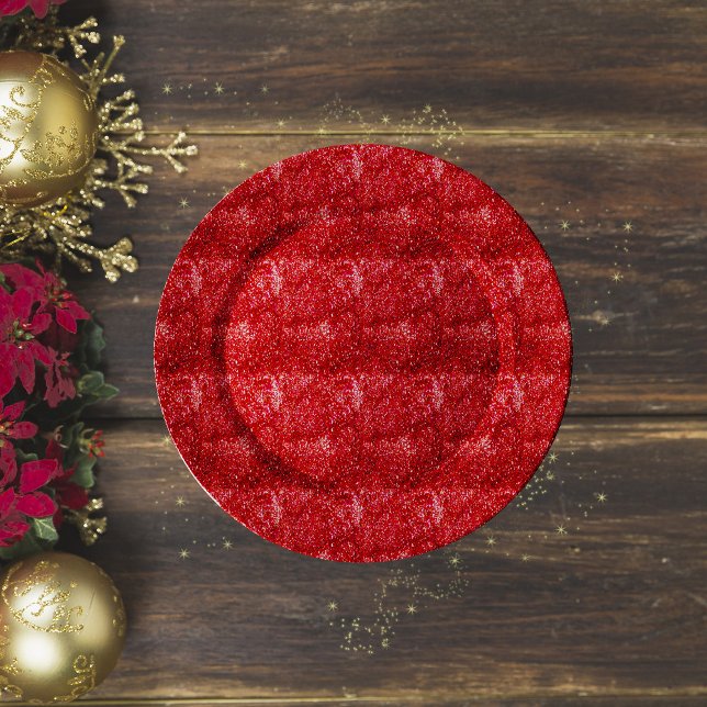 Mousseline Papier Tissu Glitter Red Decoupage (Créateur téléchargé)