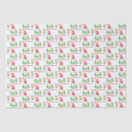 Mousseline Papier Tissu Gnome Holiday