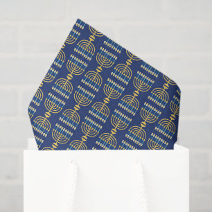 Mousseline Papier Tissu Hanoukka Holiday