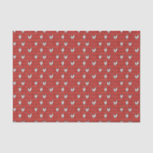 Mousseline Papier Tissu HEART KNIT