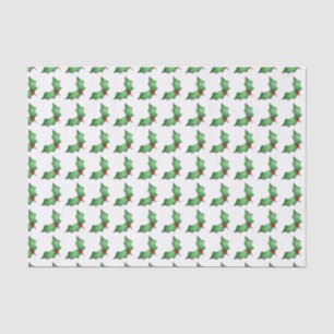 Mousseline Papier Tissu Holly Holiday
