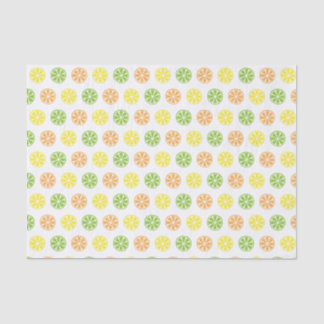 Mousseline Papier Tissu Imprimé Citrus