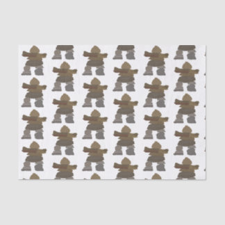 Mousseline Papier Tissu Inukshuk