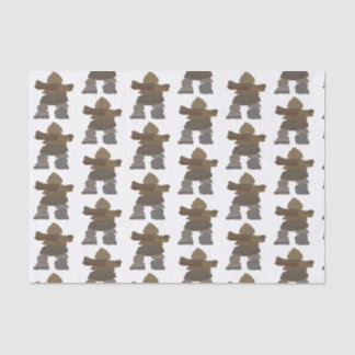 Mousseline Papier Tissu Inukshuk