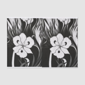 Mousseline Papier Tissu Iris Wild pour emballage