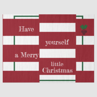 Mousseline Papier Tissu "Joyeux Petit Noël"