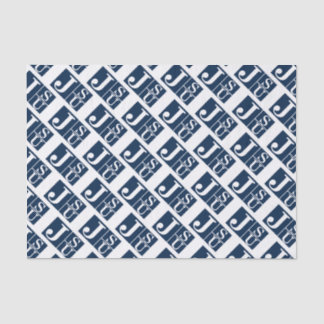 Mousseline Papier Tissu JSU Tigers 10 livres, blanc
