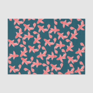 Mousseline Papier Tissu Koi Fish