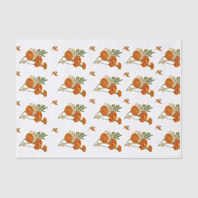 Mousseline Papier Tissu Marigold (Recto)