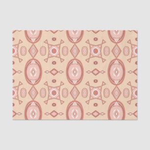 Mousseline Papier Tissu Motif Géométrique Terme Chaud