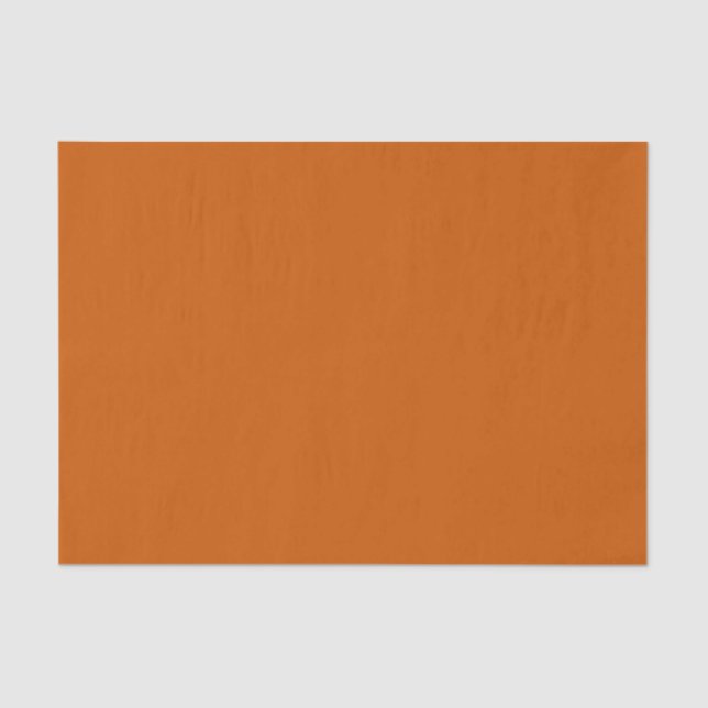 Mousseline Papier Tissu Orange Brûlé Rustique (Recto)