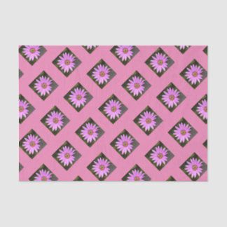 Mousseline Papier Tissu Ostéospermum Rose
