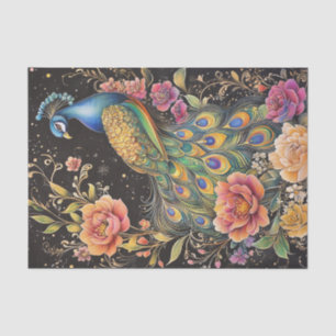 Mousseline Papier Tissu Peacock