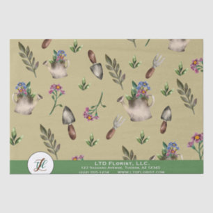 Mousseline Papier Tissu Personnalisé Jardinage Fleuriste