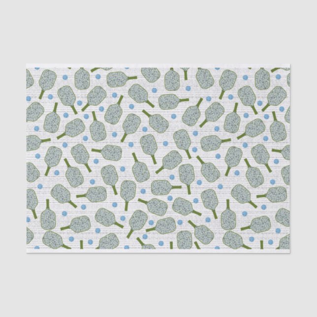 Mousseline Papier Tissu Pickball (Recto)
