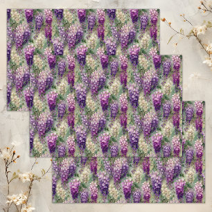 Mousseline PAPIER TISSU POUR DÉCOUPAGE Glycine ROMANTIQUE