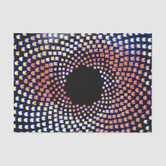 Mousseline Papier Tissu PSYCHÉDELICS (Recto)