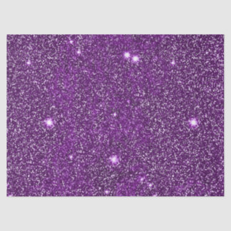 Mousseline Papier Tissu Purple Glittery