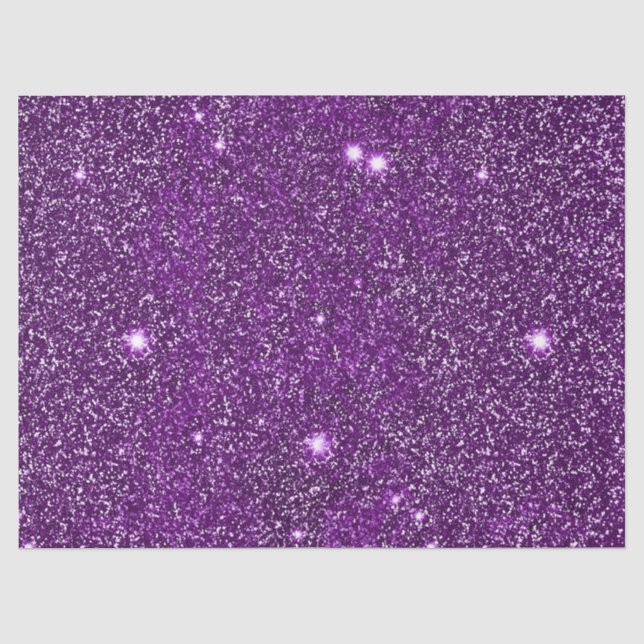 Mousseline Papier Tissu Purple Glittery (Recto)