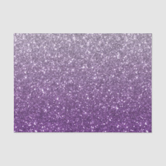Mousseline Papier Tissu Purple Ombre Parties scintillant Look