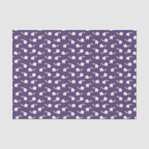 Mousseline Papier Tissu Rainbow Stars