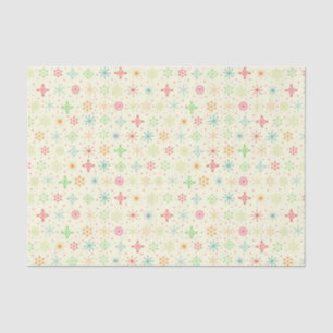 Mousseline Papier Tissu Retro Stars