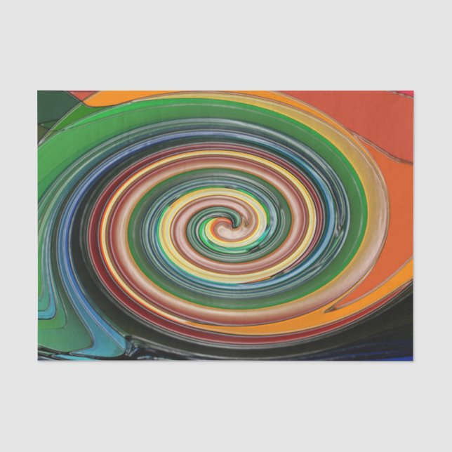Mousseline Papier Tissu SPIRAL (Recto)