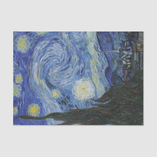 Mousseline Papier Tissu Starry Night Print