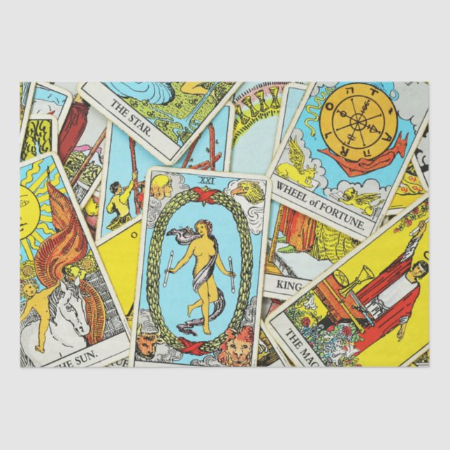 Mousseline Papier Tissu Tarot (Recto)