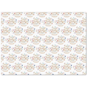 Mousseline Papier Tissu Tasse à Thé