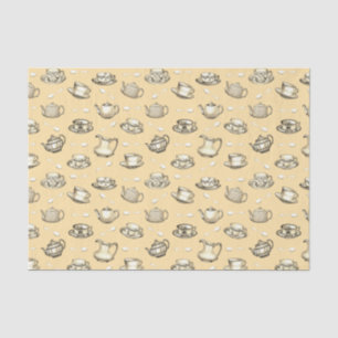Mousseline Papier Tissu Tea Time
