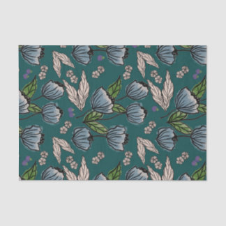 Mousseline Papier Tissu - Turquoise profond