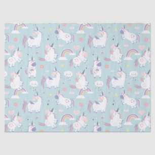 Mousseline Papier Tissu Unicorne