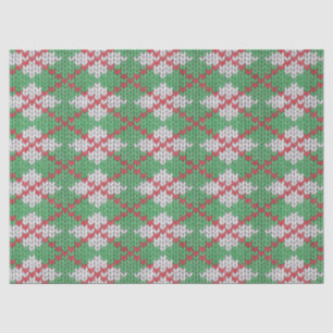 Mousseline Papier Tissu XMAS JACQUARD KNIT