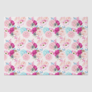 Mousseline Papier tissulaire à motif floral