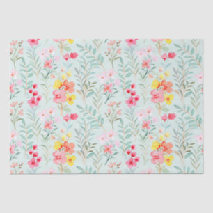 Mousseline Papier tissulaire à motif floral