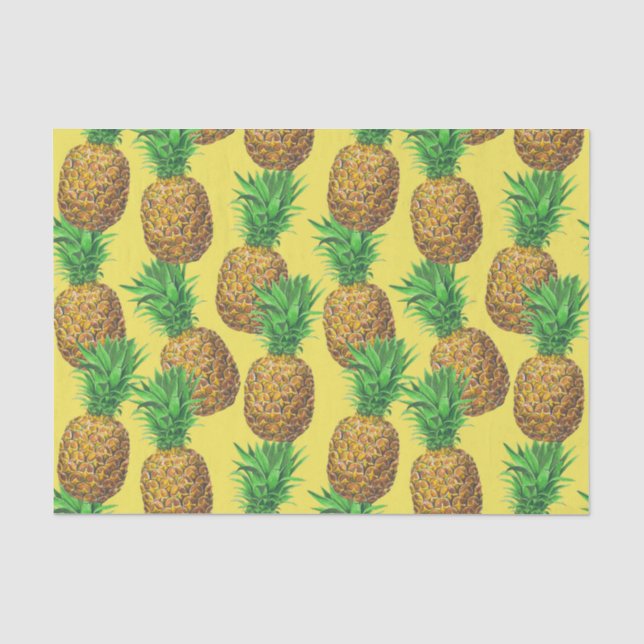 Mousseline Papier tissulaire d'ananas ensoleillé (Recto)